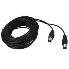 ВЧ-кабель, ТВ-гнездо - ТВ-штекер, 10м, черный REXANT