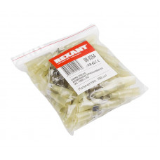 Клемма плоская изолированная термоусаживаемая РПи-п-т 6.0-(6.3)/РпИп-т 6-7-0,8 штекер 6.35 мм 4-6 мм² желтый REXANT