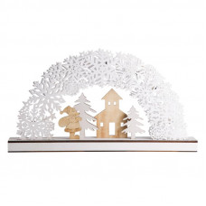 Деревянная фигурка с подсветкой Рождественская сказка 44,5x6x24 см