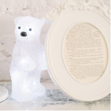 Акриловая светодиодная фигура Медвежонок 12х22х13 см, 4,5 В, 3 батарейки AA (не входят в комплект), 10 светодиодов NEON-NIGHT