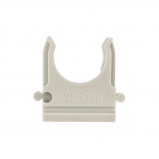 Крепеж-клипса для труб ø16мм, серая (100 шт/уп) REXANT