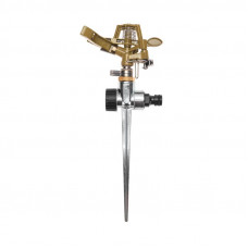 Разбрызгиватель латунный, импульсный, с регулировкой угла горизонта распыления до16м ЧЕТЫРЕ СЕЗОНА