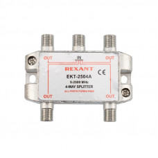 Делитель ТВх4 под F-разъем, 5-2500МГц СПУТНИК REXANT