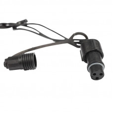 Гирлянда Нить управляемая 20м 200 LED БЕЛЫЙ черный ПВХ IP65 свечение с динамикой 230В нужен контроллер 217-204 NEON-NIGHT