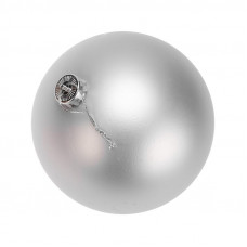 Елочная фигура Шар, 15 см, цвет серебряный матовый