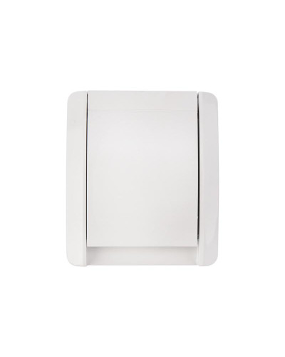 Розетка одноместная (керамика) INDUSTRIAL IP54 с/з, о/у, белая KRANZ