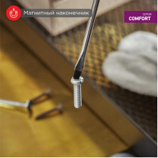 Отвертка шлицевая SL5х200мм, двухкомпонентная рукоятка REXANT