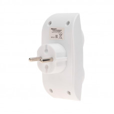 Двойник электрический 10А б/з вертикальный белый REXANT