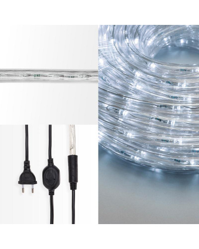 Дюралайт LED, свечение с динамикой (3W), 24 LED/м, белый, 14м