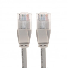 Патч-корд U/UTP, CAT 6A (10G), RJ45-RJ45, 28AWG, LSZH, серый, 5м REXANT