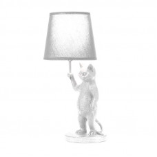 Светильник декоративный настольный МОБИ 'Кот с зонтом' , с цоколем Е14, 40 Вт, цвет белый REXANT