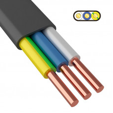 Кабель силовой медный ВВГ-Пнг(А) 3х10 мм² 100 м, ГОСТ 31996-2012, ТУ 16-705.499-2010