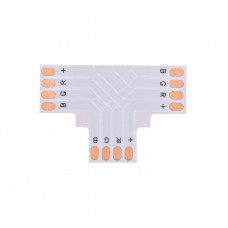Плата соединительная (T) для RGB светодиодных лент шириной 10мм LAMPER