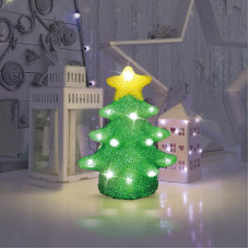 Акриловая светодиодная фигура Елочка 15х15х22 см, 20 светодиодов, батарейки 2хAA (не входят в комплект) NEON-NIGHT