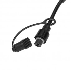 Гирлянда светодиодная Занавес 2х1,5м 360 LED БЕЛЫЙ черный КАУЧУК IP67 постоянное свечение 230В блок в комплекте NEON-NIGHT