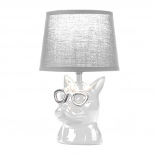 Светильник декоративный настольный МОБИ 'Бульдог', с цоколем Е14, 40Вт, цвет белый REXANT