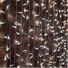 Гирлянда светодиодная Занавес 2х1,5м 300 LED БЕЛЫЙ белый ПВХ IP65 постоянное свечение 230В нужен блок 303-500-1 NEON-NIGHT