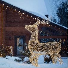 Фигура объемная Северный олень 300х200 см, 3000 LED, IP65, цвет свечения теплый белый NEON-NIGHT