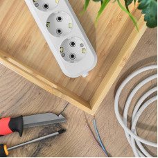 Колодка 3 гнезда с заземлением REXANT