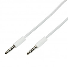 Аудиокабель AUX 3,5мм, 0,5м, белый REXANT
