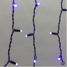 Гирлянда светодиодная Бахрома (Айсикл) 4,8х0,6м 176 LED СИНИЙ черный ПВХ IP65 постоянное свечение 230В нужен блок 303-500 NEON-NIGHT