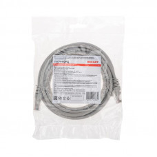 Патч-корд U/UTP, CAT 6, RJ45-RJ45, 26AWG, LSZH, серый, 3м REXANT