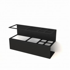 Держатель для хранения зубных щеток и аксессуаров для ванны, черный REXANT