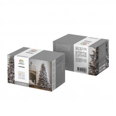 Гирлянда Твинкл Лайт 15 м, темно-зеленый ПВХ, 120 LED, цвет ТЕПЛЫЙ БЕЛЫЙ