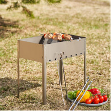 Мангал сборный Эконом 400х250х400мм, с 6 шампурами, в гофрированной картонной коробке СОКОЛ