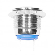 Индикатор металл Ø16 12В подсв/красная LED REXANT