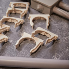 Крепеж-клипса для монтажного пистолета Ø 50 мм, белая (25 шт/уп) REXANT