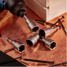 Ключ-насадка 17х65 мм, 1/4' магнитная (упак. 5 шт.) Kranz