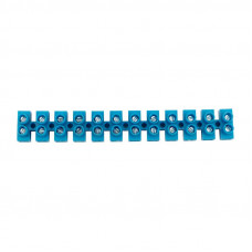 Колодка клеммная винтовая KВ-6, 6А, 2,5-6мм² полипропилен синий ЗВИ (10 шт/уп) REXANT