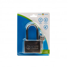 Замок навесной серия Сталь 60мм длинная дужка ЧЕТЫРЕ СЕЗОНА