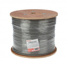 Кабель витая пара F/UTP, CAT 6, ZH нг(А)-HF, 4PR, 23AWG, INDOOR, SOLID, серый, 305м, REXANT