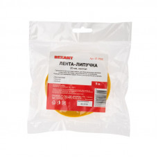 Лента-липучка многоразовая 5 м х 20мм, желтая (1 шт/уп) REXANT