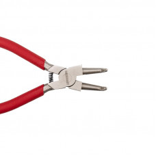 Щипцы для стопорных колец загнутый сжим 160мм, обливные рукоятки REXANT