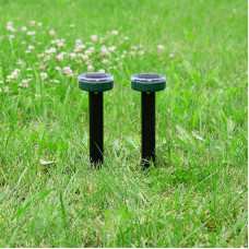 Набор ультразвуковых отпугивателей кротов (R 20м х2) на солнечной батарее REXANT