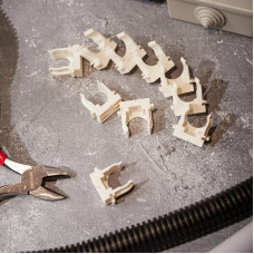 Крепеж-клипса для монтажного пистолета Ø 20 мм, белая (100 шт/уп) REXANT