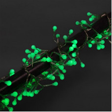 Гирлянда Мишура LED 6 м прозрачный ПВХ, 576 диодов, цвет ЗЕЛЁНЫЙ