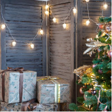 Гирлянда светодиодная Шишки 5 м, 30 LED, прозрачный ПВХ с контроллером, цвет свечения теплый белый NEON-NIGHT