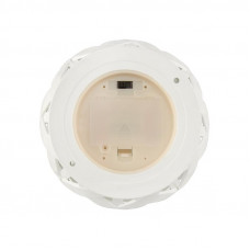 Декоративный фонарь со свечкой, плетеный корпус, белый, размер 14х14х16,5 см, цвет теплый белый