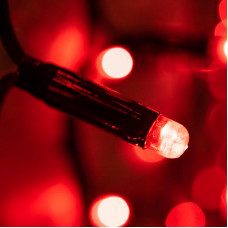 Гирлянда светодиодная Занавес 2х1,5м 360 LED КРАСНЫЙ черный КАУЧУК IP67 постоянное свечение 230В блок в комплекте NEON-NIGHT