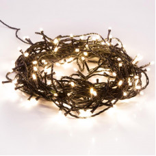 Гирлянда Твинкл Лайт 6 м, темно-зеленый ПВХ, 40 LED, цвет ТЕПЛЫЙ БЕЛЫЙ