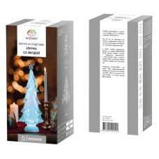 Фигура на подставке Елочка со звездой 37 см