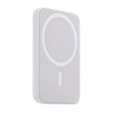 Портативное беспроводное зарядное устройство Power Bank (аккумуляторная батарея) 5000 mAh, MagSafe, белое REXANT