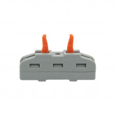 Клемма СМК 222-421 проходная 1 полюс (0,08-4 мм²), серая (5 шт./уп.) REXANT