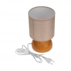 Светильник декоративный настольный Форте, основание под дерево, бежевый абажур, цоколь Е27, 60Вт REXANT