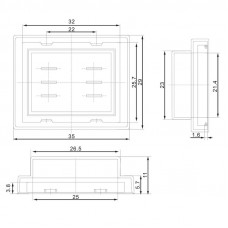 Влагозащитный колпачок для клавишных выключателей (SC-767 / SC-797) REXANT