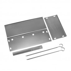 Мангал сборный со складным дном, 230х230х335мм, с 4 шампурами, в пленке СОКОЛ